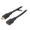 Cable - Connectique Pour Peripherique Cable HDMI 2.1 femelle HDMI prise male 4K 3D UHD 1.5m - Noir