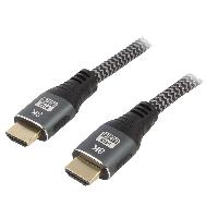 Cable - Connectique Pour Peripherique Cable HDMI 2.1 male des deux cotes 1m noir Cable - Connectique Pour Peripherique Cable HDMI 2.1 male des deux cotes 1m noir