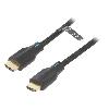 Cable - Connectique Pour Peripherique Cable HDMI 2.1 prise male des deux cotes 4K 3D UHD 8K DTS-HD-Dolby-True HD 1m - Noir