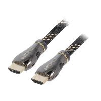 Cable - Connectique Pour Peripherique Cable HDMI 2.1male des deux cotes 2m noir Cable - Connectique Pour Peripherique Cable HDMI 2.1male des deux cotes 2m noir