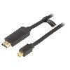 Cable - Connectique Pour Peripherique Cable HDMI male mini DisplayPort male 2m noir