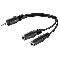Cable - Connectique Pour Peripherique Cable Jack 3.5mm 3pin femelle x2 vers Jack 3.5mm 3pin Male
