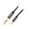 Cable - Connectique Pour Peripherique Cable Jack 3.5mm 3pin Male vers Jack 6.3mm Male 5m