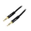 Cable - Connectique Pour Peripherique Cable Jack 3.5mm 3pin Male vers Male 1m noir