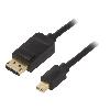 Cable - Connectique Pour Peripherique Cable mini DisplayPort 1.2 male 1.5m noir