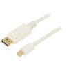 Cable - Connectique Pour Peripherique Cable mini DisplayPort 1.2 male 1.8m blanc
