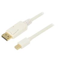 Cable - Connectique Pour Peripherique Cable mini DisplayPort 1.2 male 1.8m blanc