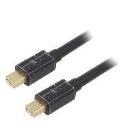 Cable - Connectique Pour Peripherique Cable mini DisplayPort 1.2 male des deux cotes 1.8m noir