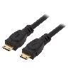 Cable - Connectique Pour Peripherique Cable mini HDMI 2.0 male des deux cotes 1.8m noir