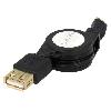 Cable - Connectique Pour Peripherique Cable- OTG.USB 2.0- USB A socle.USB B micro prise- 0.75m- noir