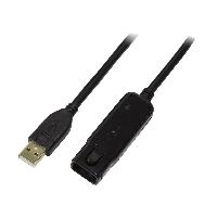 Cable - Connectique Pour Peripherique Cable repeteur actif USB A 2.0 male USB A 1.1 femelle - noir