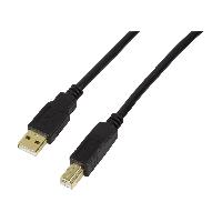 Cable - Connectique Pour Peripherique Cable repeteur USB A 1.1 male USB B 2.0 male AM-BM actif noir - 20m