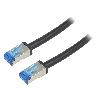 Cable - Connectique Pour Peripherique Cable reseau RJ45 male S-FTP Cat 6a noir - 0.5m