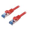 Cable - Connectique Pour Peripherique Cable reseau RJ45 male S-FTP Cat 6a rouge- 1.5m