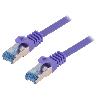 Cable - Connectique Pour Peripherique Cable reseau RJ45 male S-FTP Cat 6a violet - 3m
