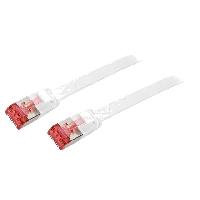 Cable - Connectique Pour Peripherique Cable reseau RJ45 male U-FTP Cat.6 blanc- 0.5m