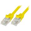 Cable - Connectique Pour Peripherique Cable reseau RJ45 male U-UTP Cat.6 jaune- 1m
