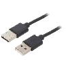 Cable - Connectique Pour Peripherique Cable USB 2.0 USB A prise des deux cotes 1m noir