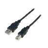 Cable - Connectique Pour Peripherique Cable- USB 2.0- USB A prise.USB B prise- nickele- 1.8m- noir