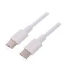 Cable - Connectique Pour Peripherique Cable USB 2.0 USB C Male des deux cotes 1m blanc
