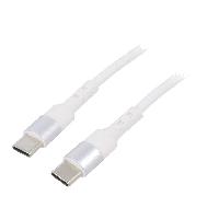 Cable - Connectique Pour Peripherique Cable USB 2.0 USB C prise male des deux cotes 0.5m - Blanc