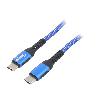Cable - Connectique Pour Peripherique Cable USB 2.0 USB C prise male des deux cotes 0.5m - Bleu