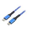 Cable - Connectique Pour Peripherique Cable USB 2.0 USB C prise male des deux cotes 1.8m - Bleu
