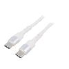 Cable - Connectique Pour Peripherique Cable USB 2.0 USB C prise male des deux cotes 1m - Blanc
