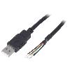 Cable - Connectique Pour Peripherique Cable USB A 2.0 male cordon 1m noir