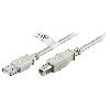 Cable - Connectique Pour Peripherique Cable USB A 2.0 male USB B male 2m gris
