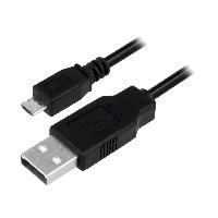 Cable - Connectique Pour Peripherique Cable USB A male USB B micro prise male 1m - Noir Cable - Connectique Pour Peripherique Cable USB A male USB B micro prise male 1m - Noir