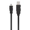 Cable - Connectique Pour Peripherique Cable USB micro USB plat 0.3m - Noir