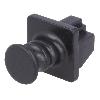 Cable - Connectique Pour Peripherique Cache anti-poussiere enfichable pour prise RJ45 - Noir