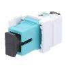Cable - Connectique Pour Peripherique Connecteur en fibre optique femelle - Turquoise