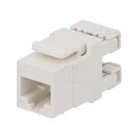 Cable - Connectique Pour Peripherique Connecteur RJ45 femelle Cat.6 - Blanc