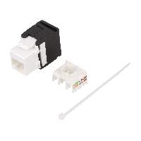 Cable - Connectique Pour Peripherique Connecteur RJ45 femelle Cat.6 - Noir