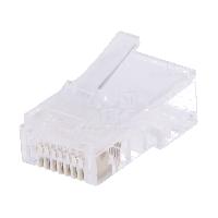 Cable - Connectique Pour Peripherique Connecteur RJ45 male Prise modulaire pour cable telephonique plat
