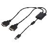 Cable - Connectique Pour Peripherique Convertisseur USB vers 2x serie