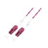 Cable - Connectique Pour Peripherique Cordon de raccordement en fibre optique OM4 LC-LC 0.5m - Violet
