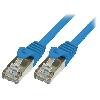 Cable - Connectique Pour Peripherique Cordon de raccordement F-UTP Cat.5e bleu - 1m