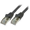 Cable - Connectique Pour Peripherique Cordon de raccordement F-UTP Cat.6 noir - 0.5m