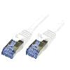 Cable - Connectique Pour Peripherique Cordon de raccordement S-FTP Cat.6a blanc - 0.5m