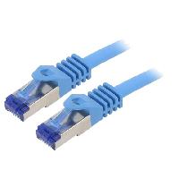 Cable - Connectique Pour Peripherique Cordon de raccordement S-FTP Cat.6a bleu - 1m Cable - Connectique Pour Peripherique Cordon de raccordement S-FTP Cat.6a bleu - 1m