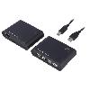 Cable - Connectique Pour Peripherique Kit d'extension USB 2.0 avec concentrateur a 4 ports Jusqu'a 50M - Noir