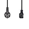 Cable - Connectique Pour Peripherique NEDIS Power Cable - Schuko Male Angled - IEC-320-C13 Angled - 1.8 m - Noir