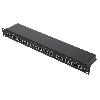 Cable - Connectique Pour Peripherique Panneau raccordement RJ45 male Cat.6 24 ports - noir