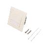 Cable - Connectique Pour Peripherique Prise murale angulaire 40o RJ45 femelle X2 Cat.6 - Blanc ambiant