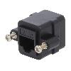 Cable - Connectique Pour Peripherique Rj45 femelle X2 Cat.5e - noir