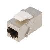 Cable - Connectique Pour Peripherique Rj45 femelle X2 Cat.6a Keystone PoE++ - metalise