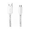 Cable - Connectique Telephone Cable tresse USB-C Argent Moxie - Moxie